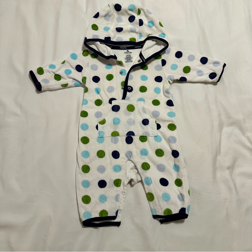 Baby Gap Polka Dot Kids One Piece Footies 3M